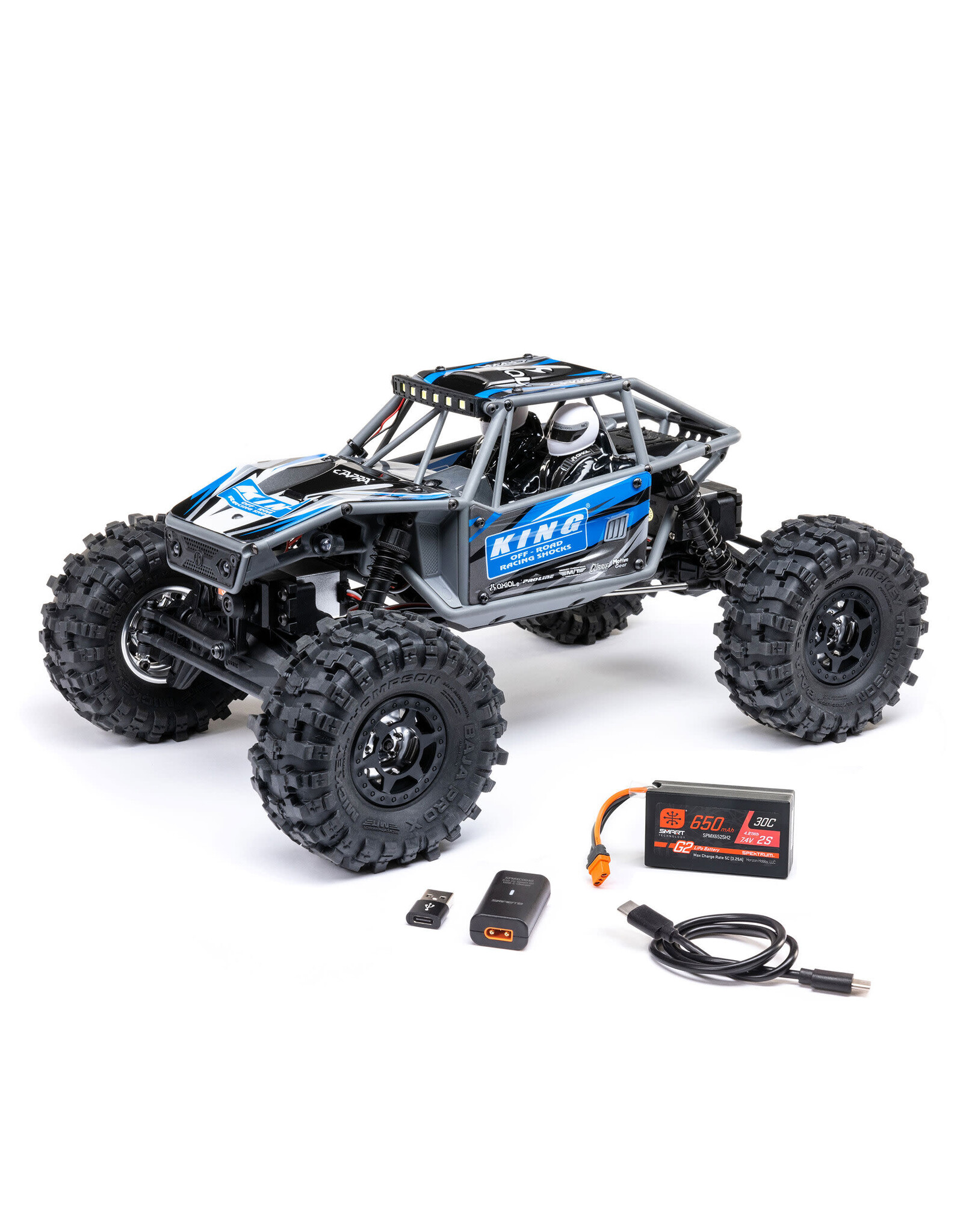 Axial UTB18 Capra 4WS 1/18th 4x4 RTR, Blue
