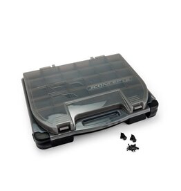 JConcepts Tool Box w/ Upper Storage, Black / Smoke Gray