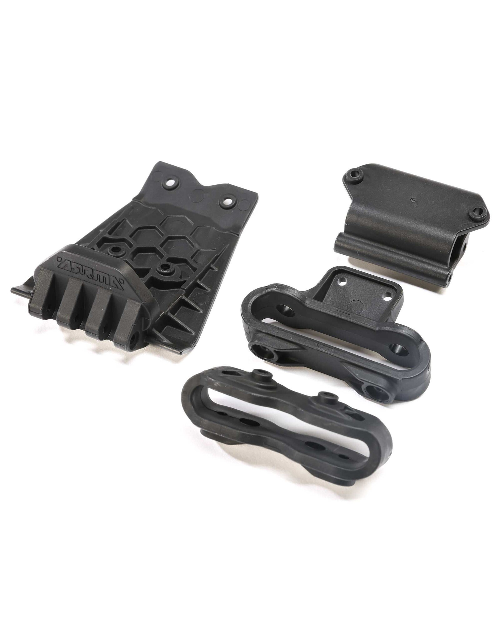 Arrma Lower Skid And Bumper Mount Set (Black)