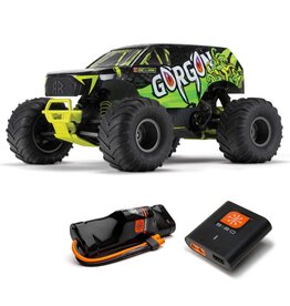 Arrma 1/10 GORGON 2WD RTR Brushed Monster Truck (Battery/Charger), Yellow