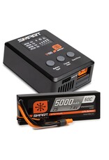 Spektrum Smart Powerstage Surface Bundle: 5000mAh 2S 50C LiPo Battery (IC3) /100W S100 Charger