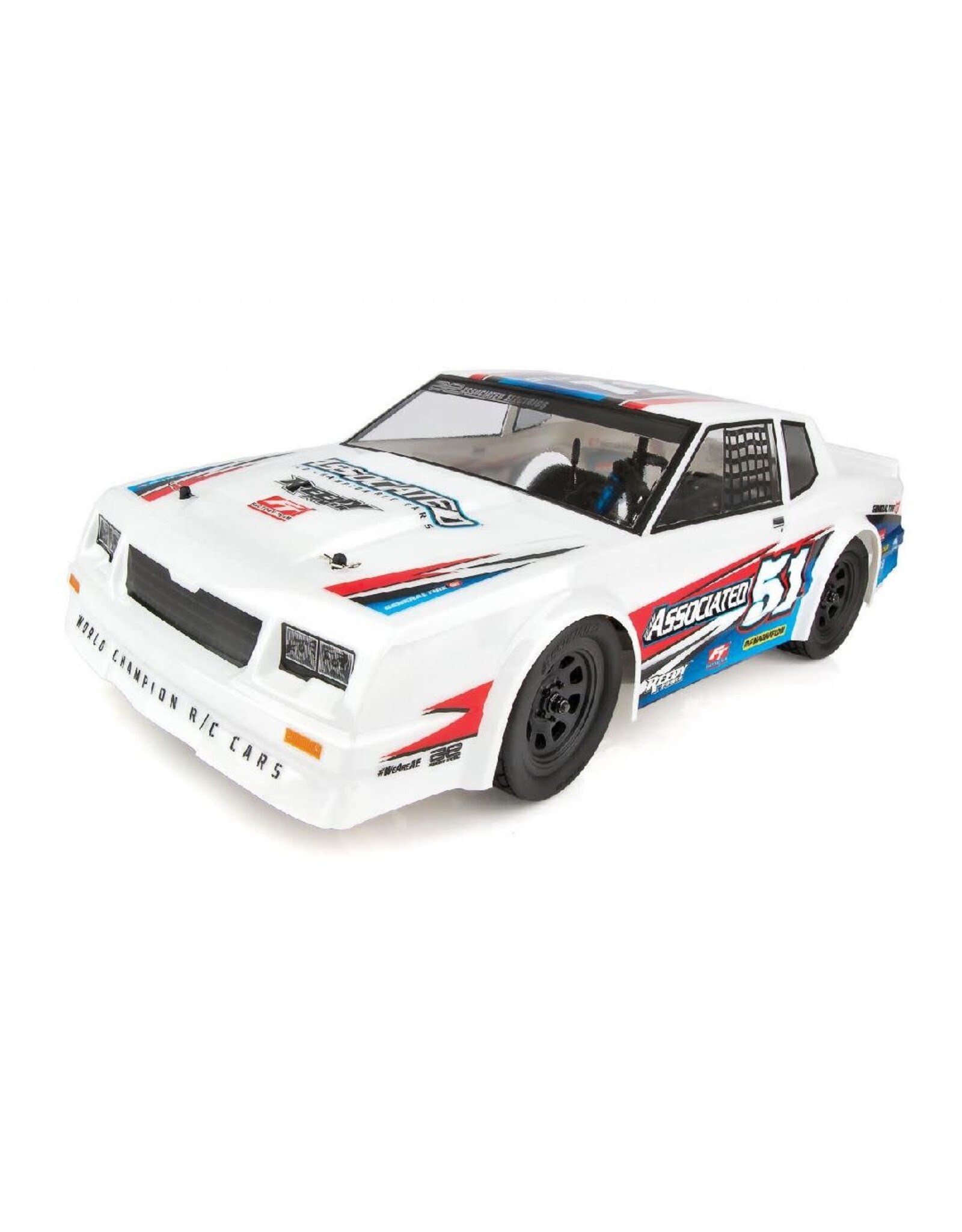 Team Associated 1/10 SR10 Dirt Oval 2wd RTR - White lipo combo