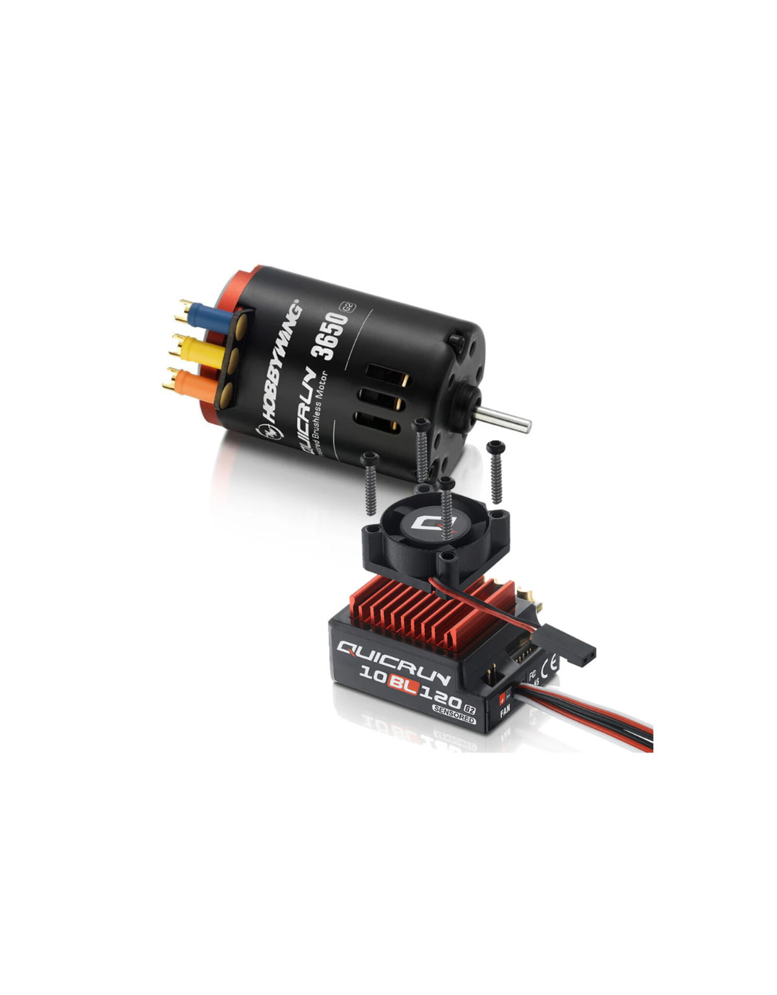 Hobbywing Quicrun 10BL120 Sensored G2 ESC +3650 SL 10.5T G2 Combo