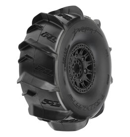 proline 1/7 Dumont Sand/Snow F/R Tires MTD 17mm Black Raid (2): Mojave/UDR