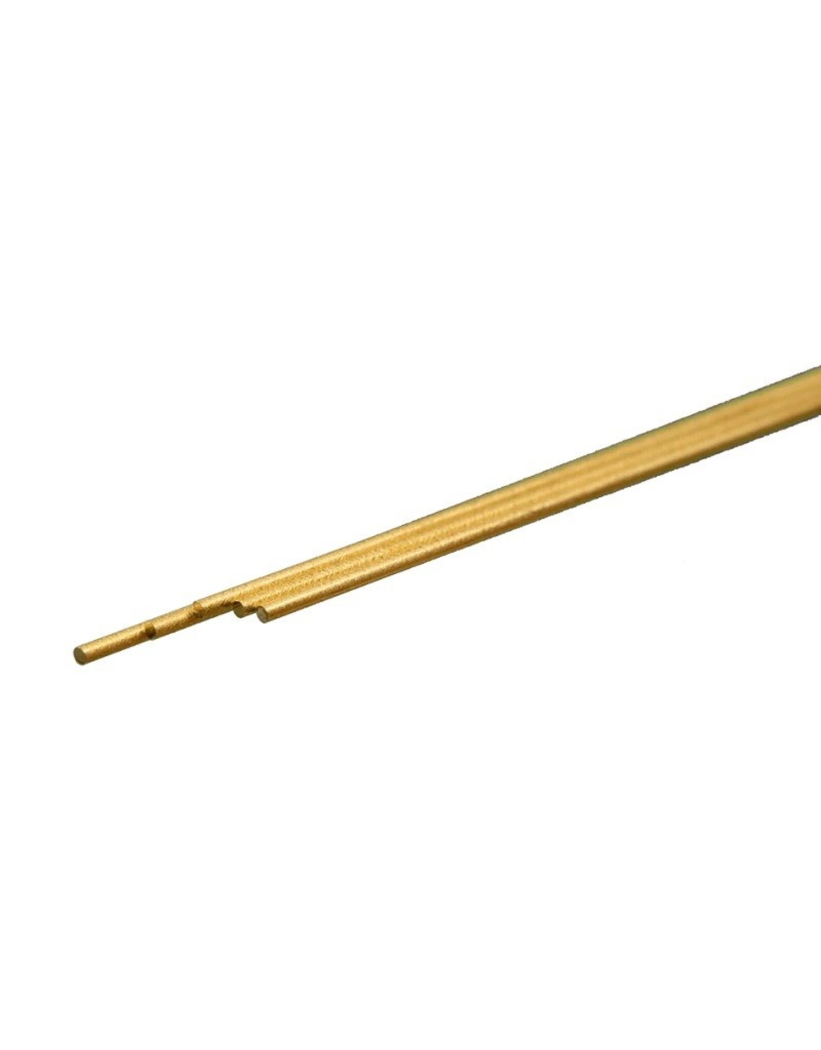 K&S Engeering Round Brass Rod: 1mm OD x 300mm Long