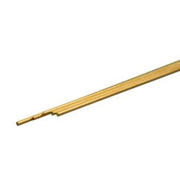 K&S Engeering Round Brass Rod: 1mm OD x 300mm Long