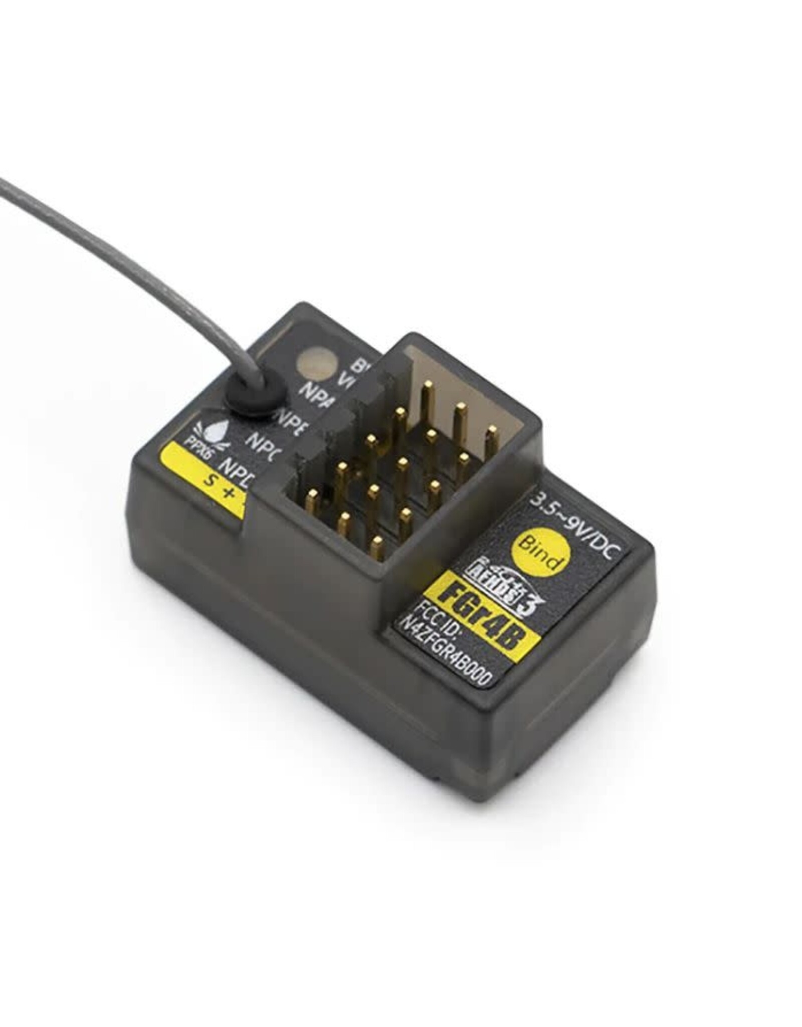Flysky FGR4B 2.4Ghz 4 Channel Rec, Lay Down w/ External Antenna