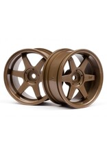 HPI Racing TE37 Wheel, 26mm, Bronze, 6mm Offset, Fits 26mm Tire