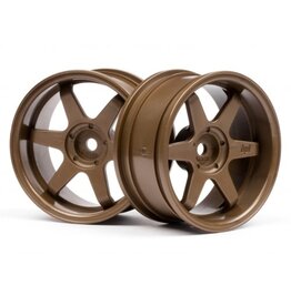 HPI Racing TE37 Wheel, 26mm, Bronze, 6mm Offset, Fits 26mm Tire
