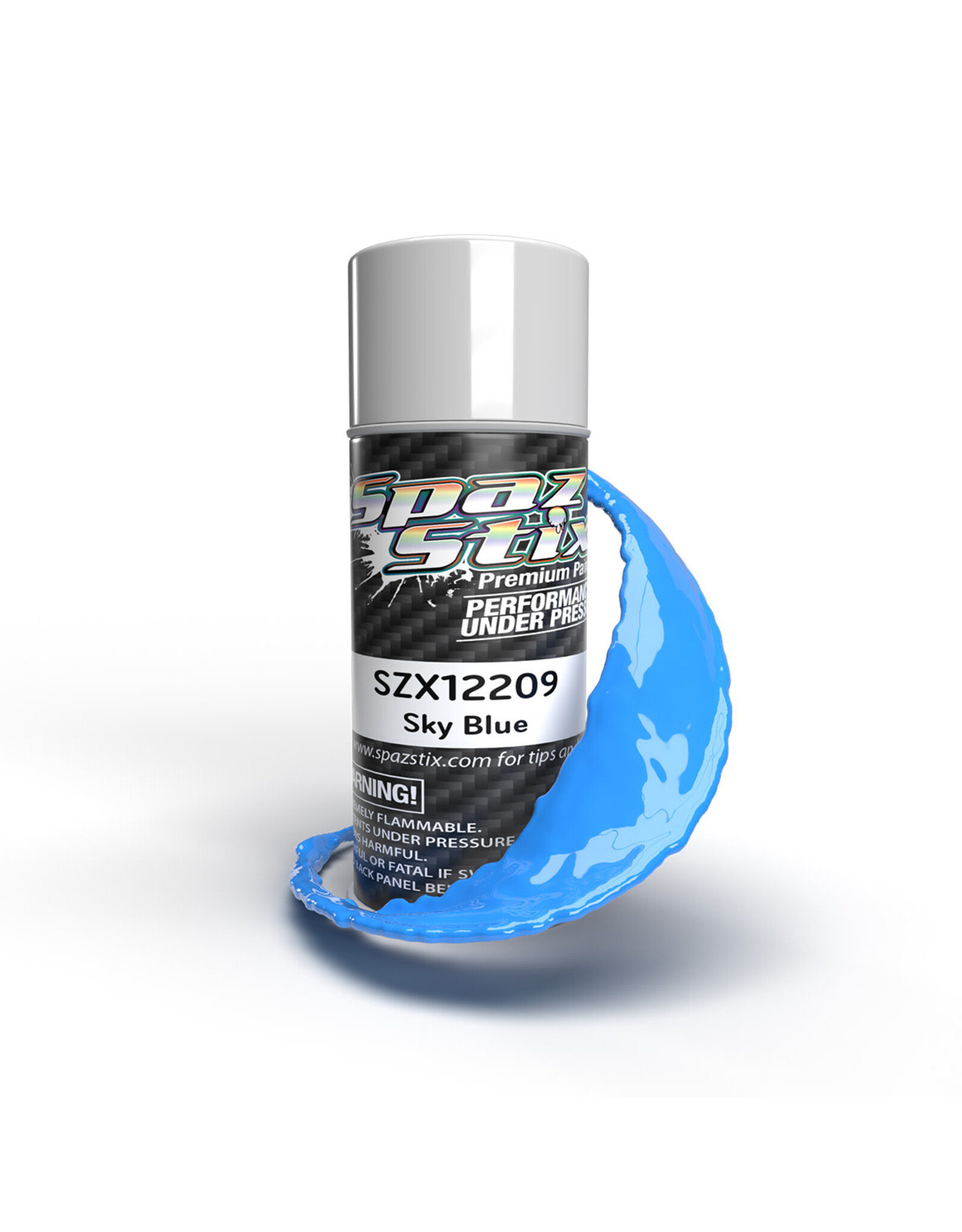 Spaz Stix Solid Sky Blue Aerosol Paint, 3.5oz Can
