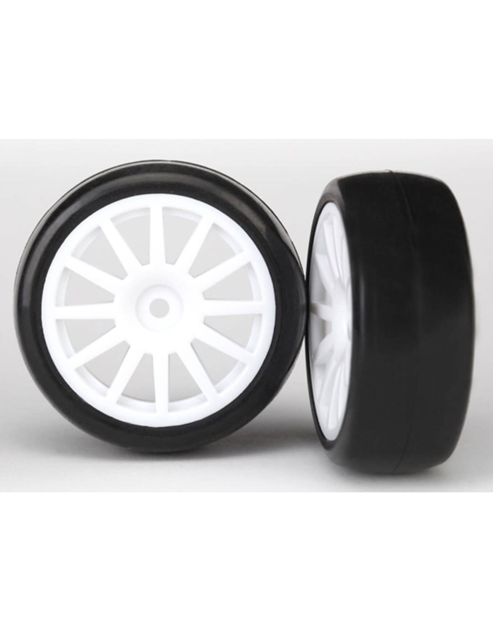 Traxxas LaTrax Pre Mounted Slick Tires & 12 Spoke Wheels (2)
