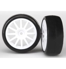Traxxas LaTrax Pre Mounted Slick Tires & 12 Spoke Wheels (2)