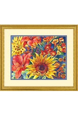 Dimensions Sunflower on Blue 14x11