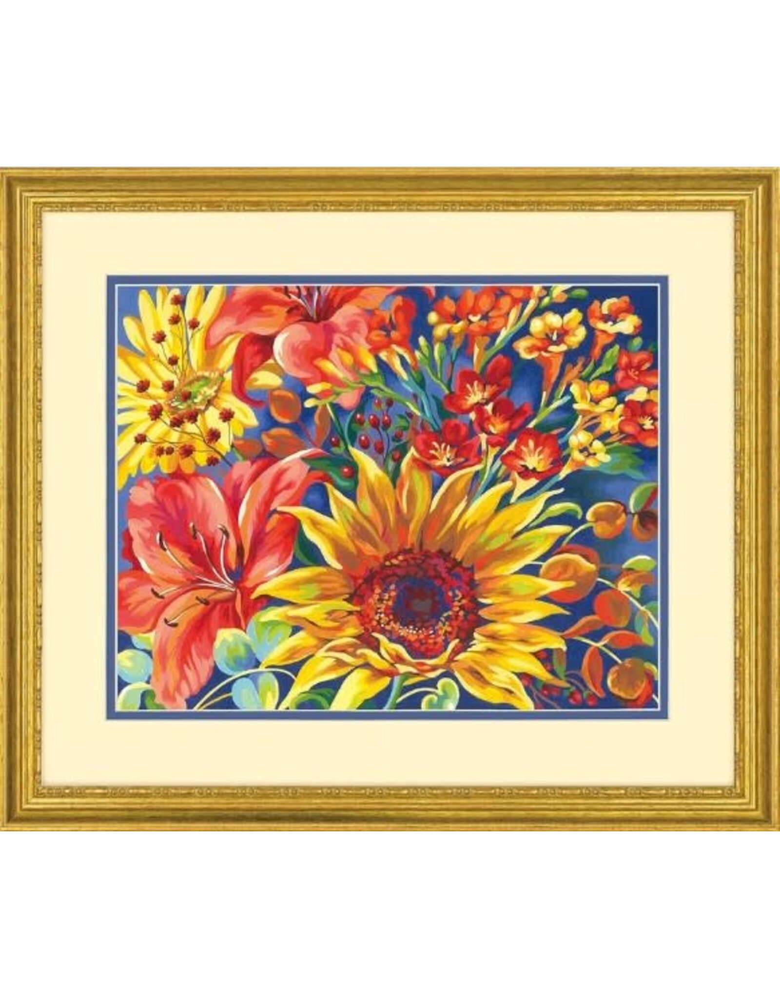 Dimensions Sunflower on Blue 14x11