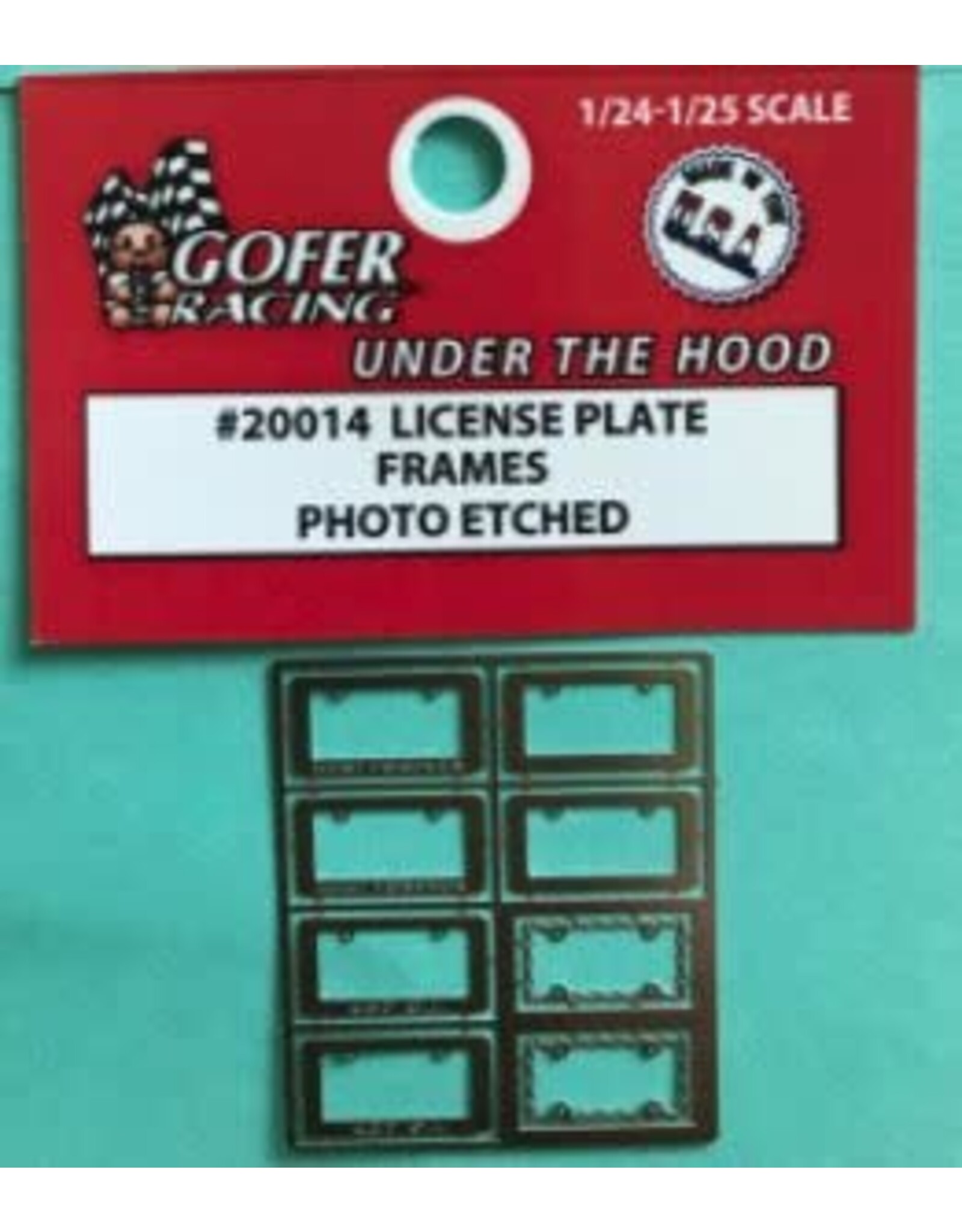 Gofer Racing Photo Etched License Plate Frames