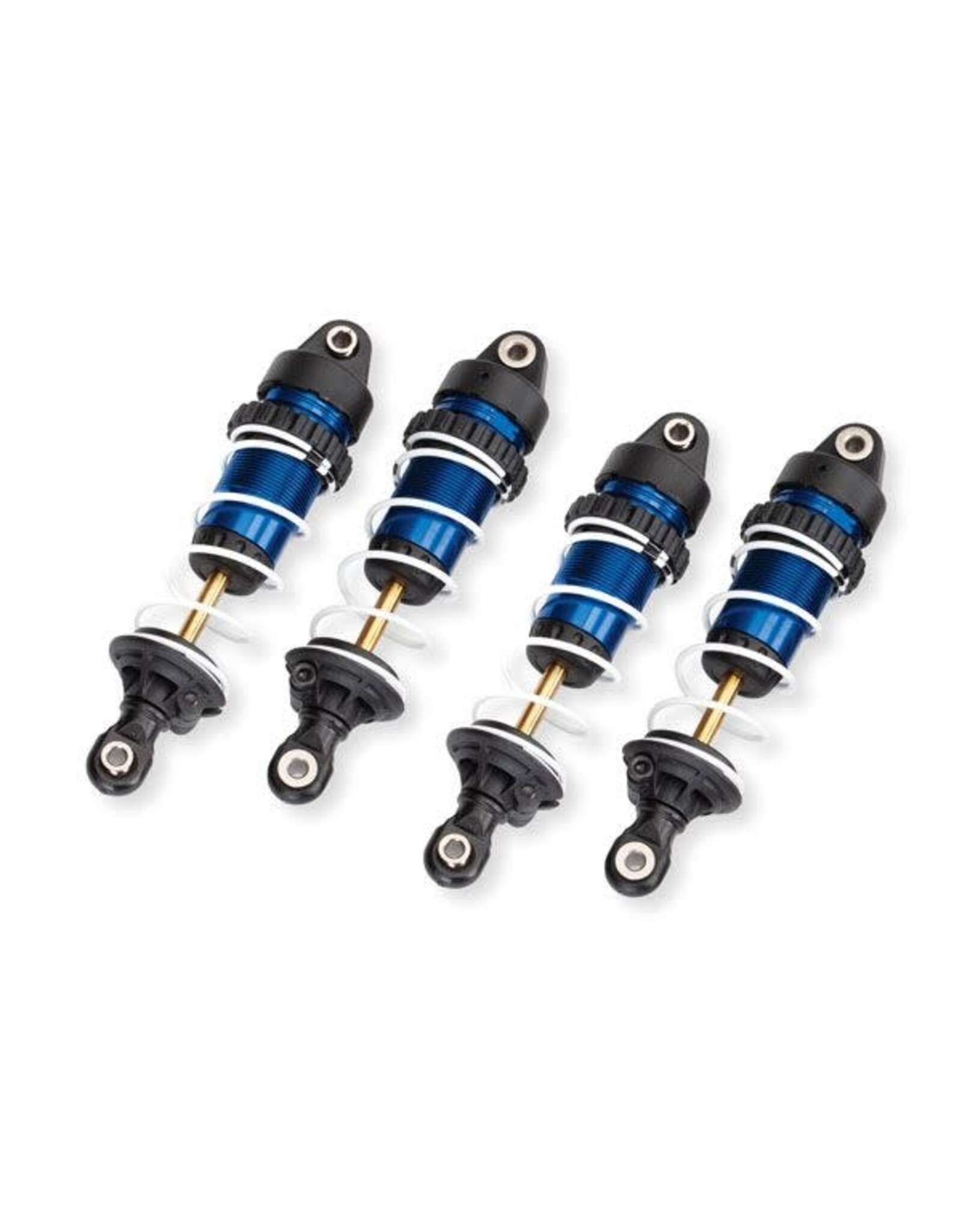 Traxxas Shocks, GTR long, blue (assembled with springs) (4)