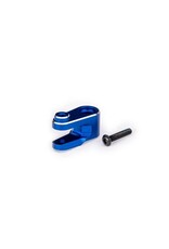 Traxxas Servo horn, steering, blue-anodized aluminum