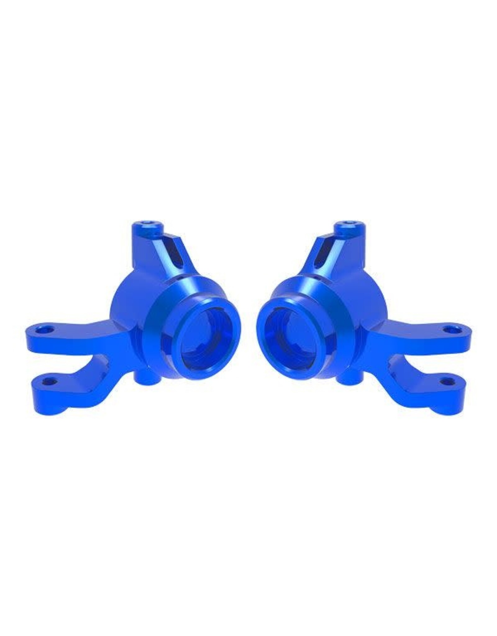 Traxxas Steering blocks, 6061-T6 aluminum (blue)(left & right)