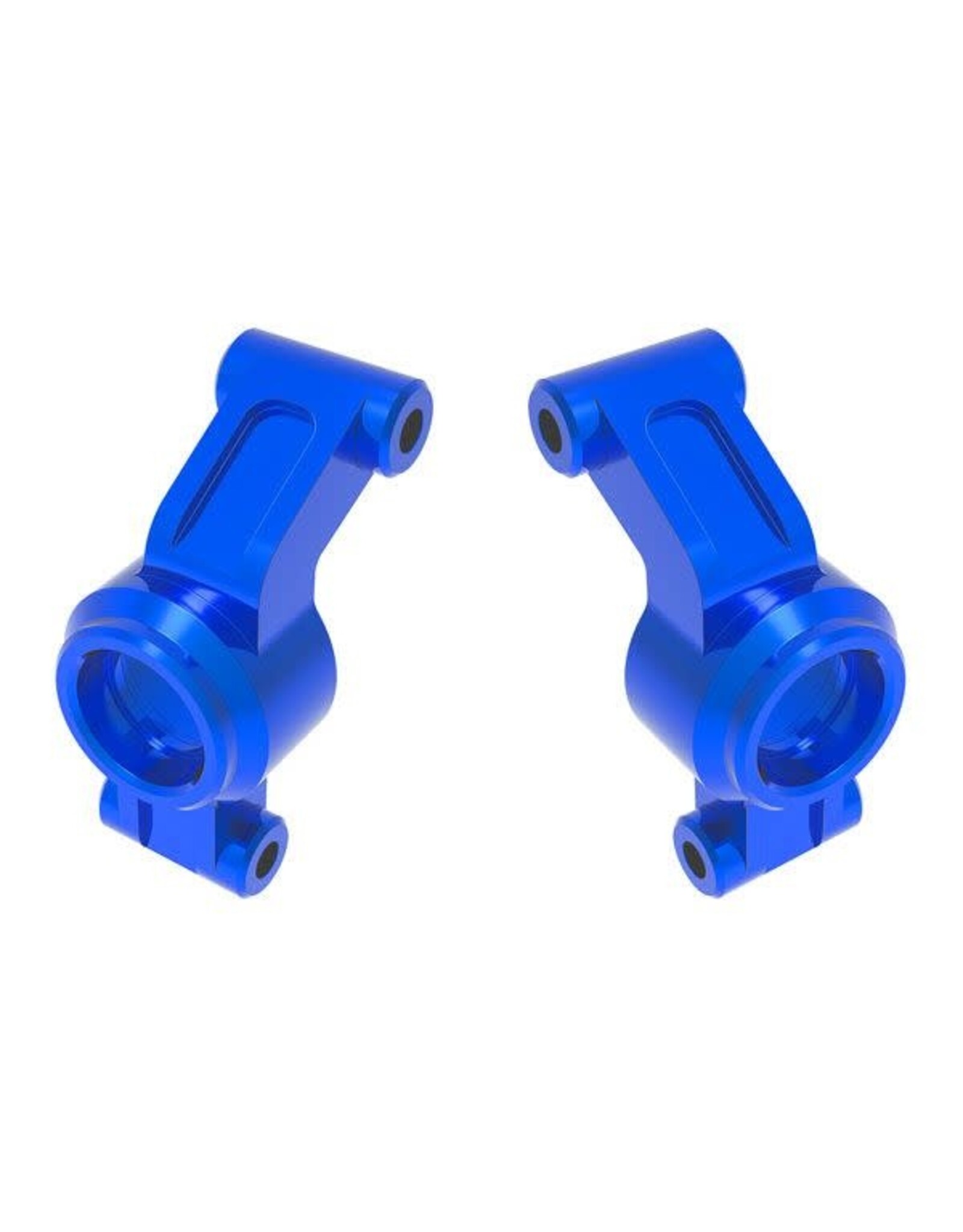 Traxxas Carriers, stub axle, aluminum (blue) (left & right)