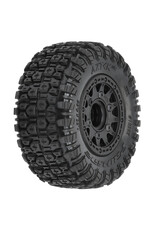 Pro-Line 1/10 Aztek M2 F/R 2.2"/3.0" SC MTD 12/14mm Black Raid Wheels (2)