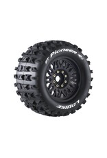 Louise R/C ST-Pioneer 3.8"-1/2" Offset, 17mm Hex Black Wheels 6.4" OD (2)