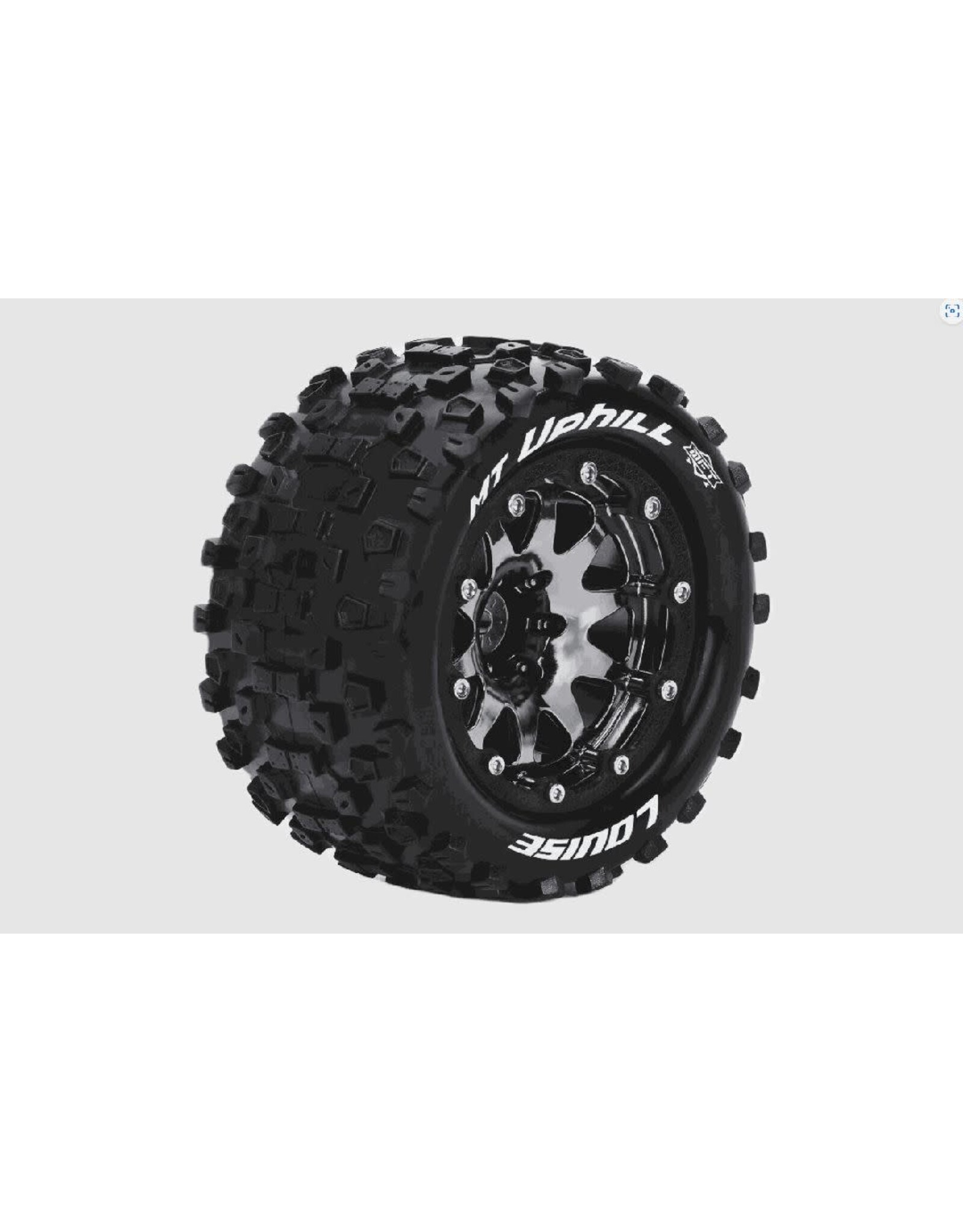 Louise R/C MT-Uphill on Black/Chrome Wheels for Maxx 5.4" OD (2)