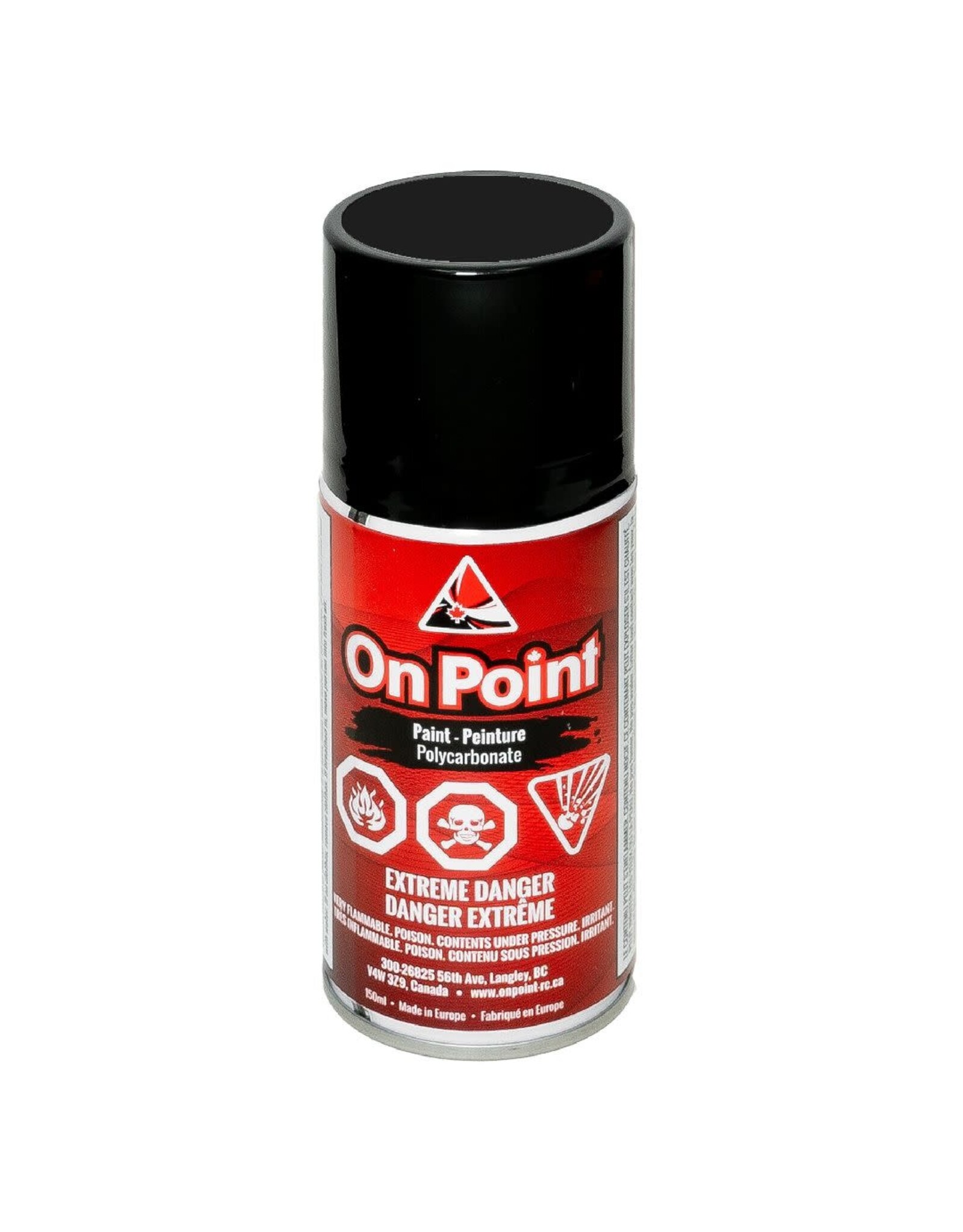 On Point 150ml RC Spray Paint - Pure Black