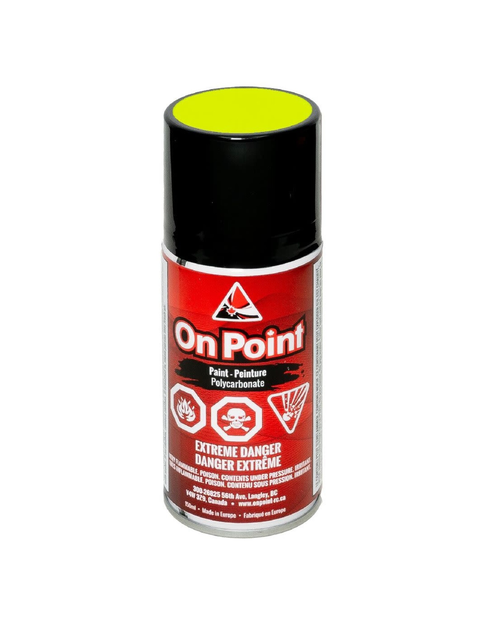 On Point 150ml RC Spray Paint - Fluorescent Yellow