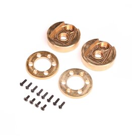 Axial Portal Cvr & Wghts, Brass(122.4g,34.6g ea), AF16P: AXP8