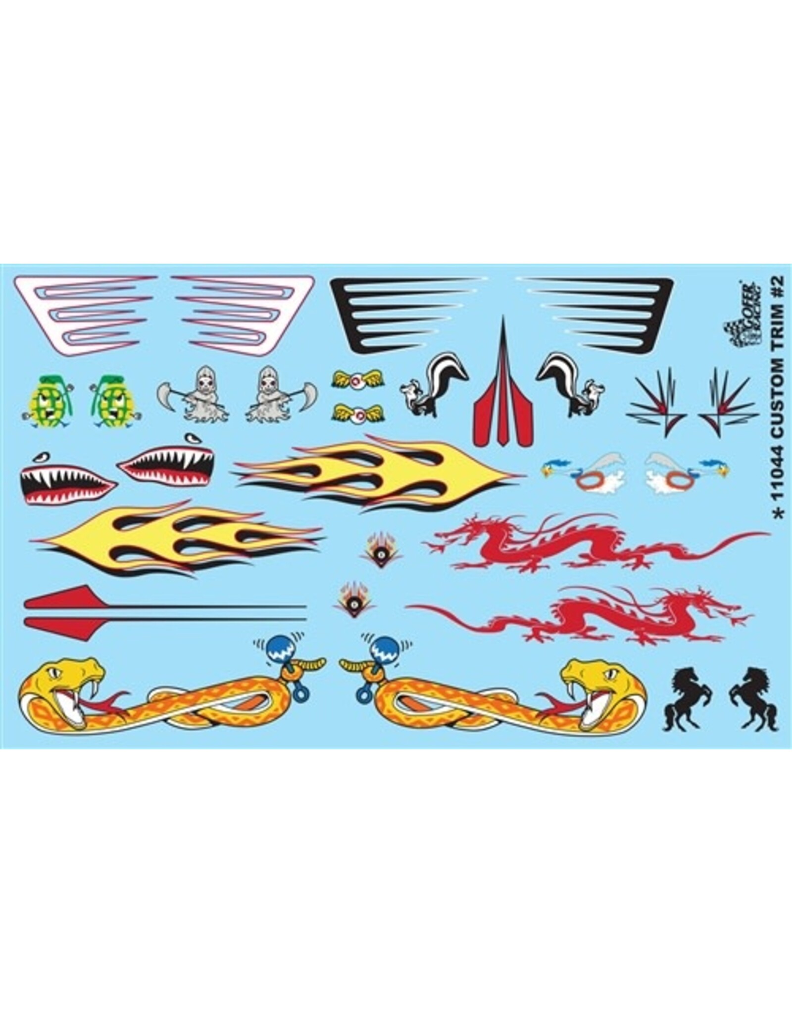 Gofer Racing Custom Trim Model Car Decal #2 1/24