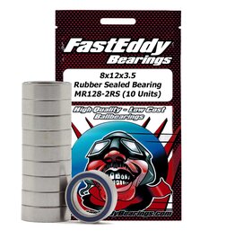 FastEddy Bearings 8x12x3.5 Rubber Sealed Bearing MR128-2RS (1)