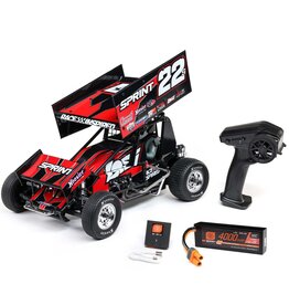 Losi 22S Sprint, RTR with Battery and Charger, Red: 1/10 2WD