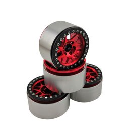 Hobby Details 2.2" Aluminum Wheels - KM12 (4) (Red)