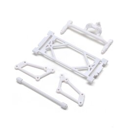 Losi Front Wing Mount Set, White: 22S Sprint
