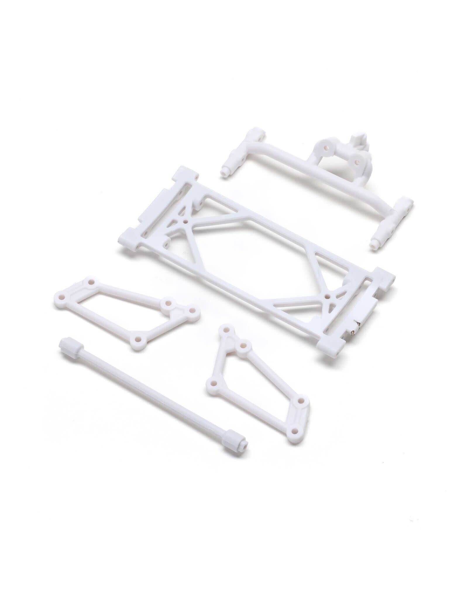 Losi Front Wing Mount Set, White: 22S Sprint