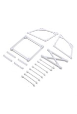 Losi Top Wing Mount Set, White: 22S Sprint