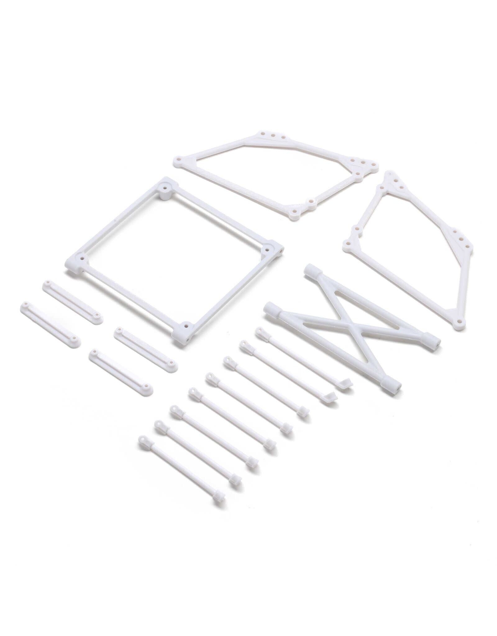 Losi Top Wing Mount Set, White: 22S Sprint