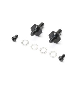 Team Losi Racing Front Axle Set, Aluminum, Black, 12mm: 22S Sprint