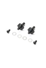 Team Losi Racing Front Axle Set, Aluminum, Black, 12mm: 22S Sprint