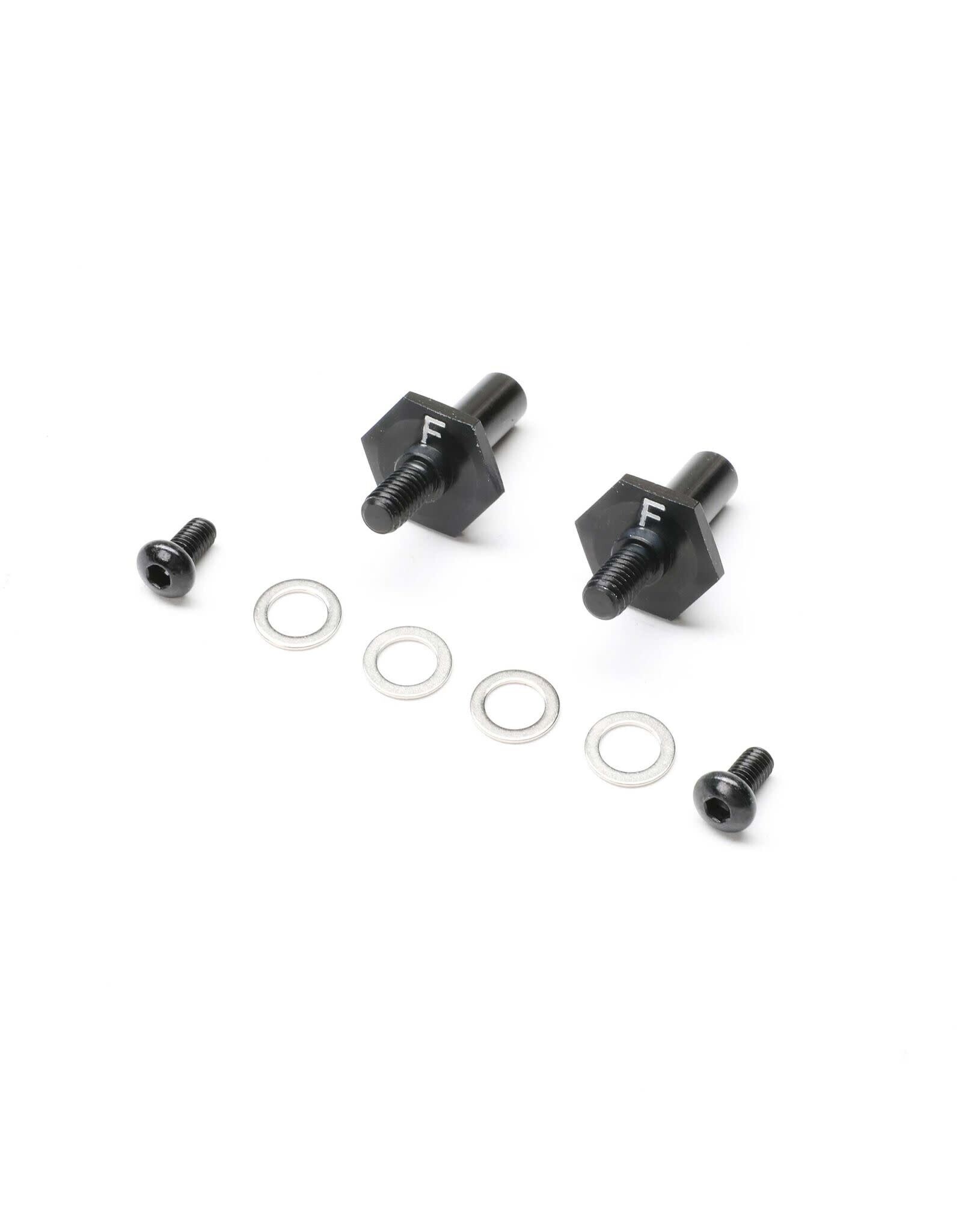 Team Losi Racing Front Axle Set, Aluminum, Black, 12mm: 22S Sprint