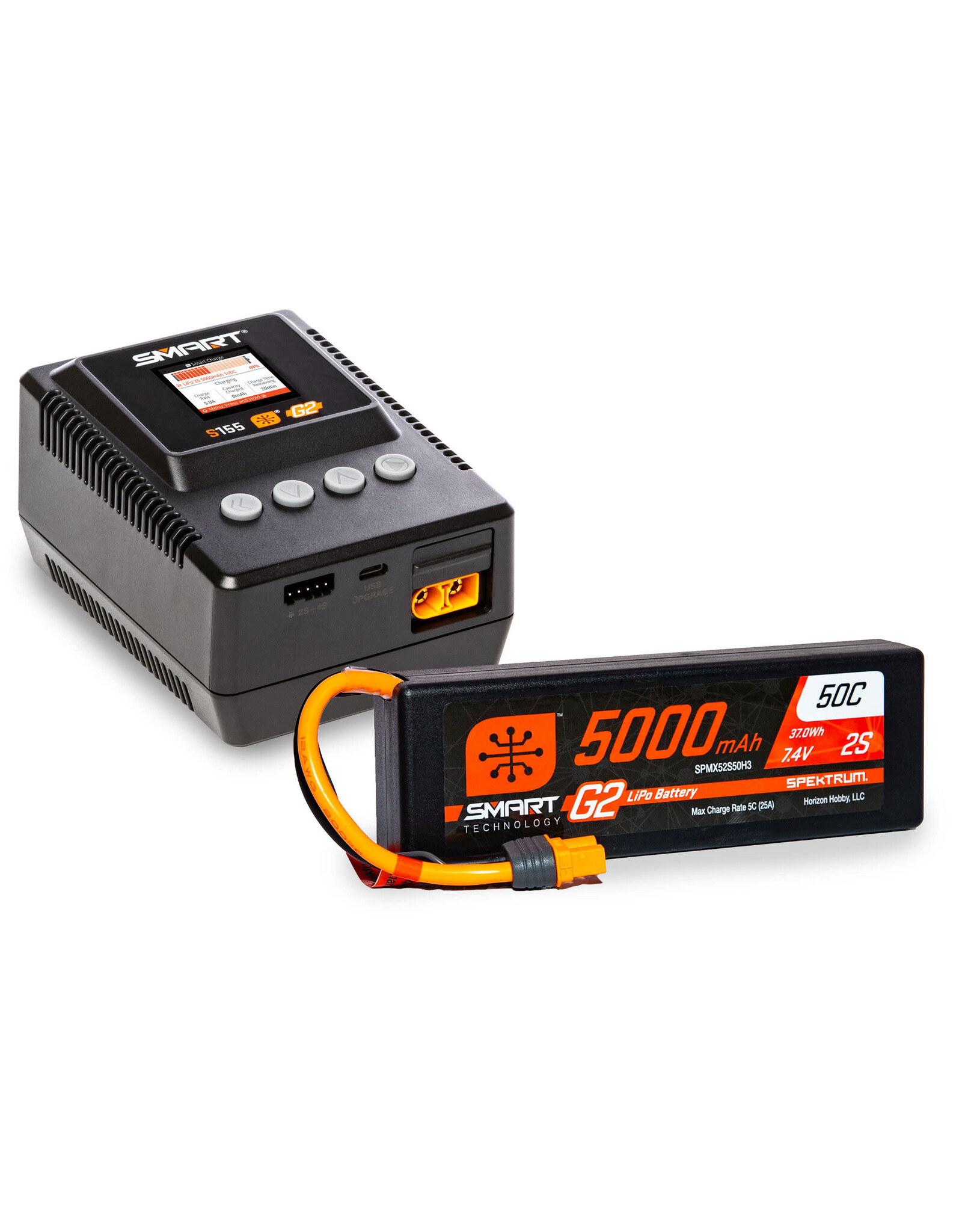 Spektrum Smart 2S G2 LiPo Battery & S155 Charger Bundle