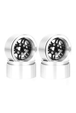 Hobby Details 1.9", 10mm offset, Alum Beadlock Whl Rim-Black(4)