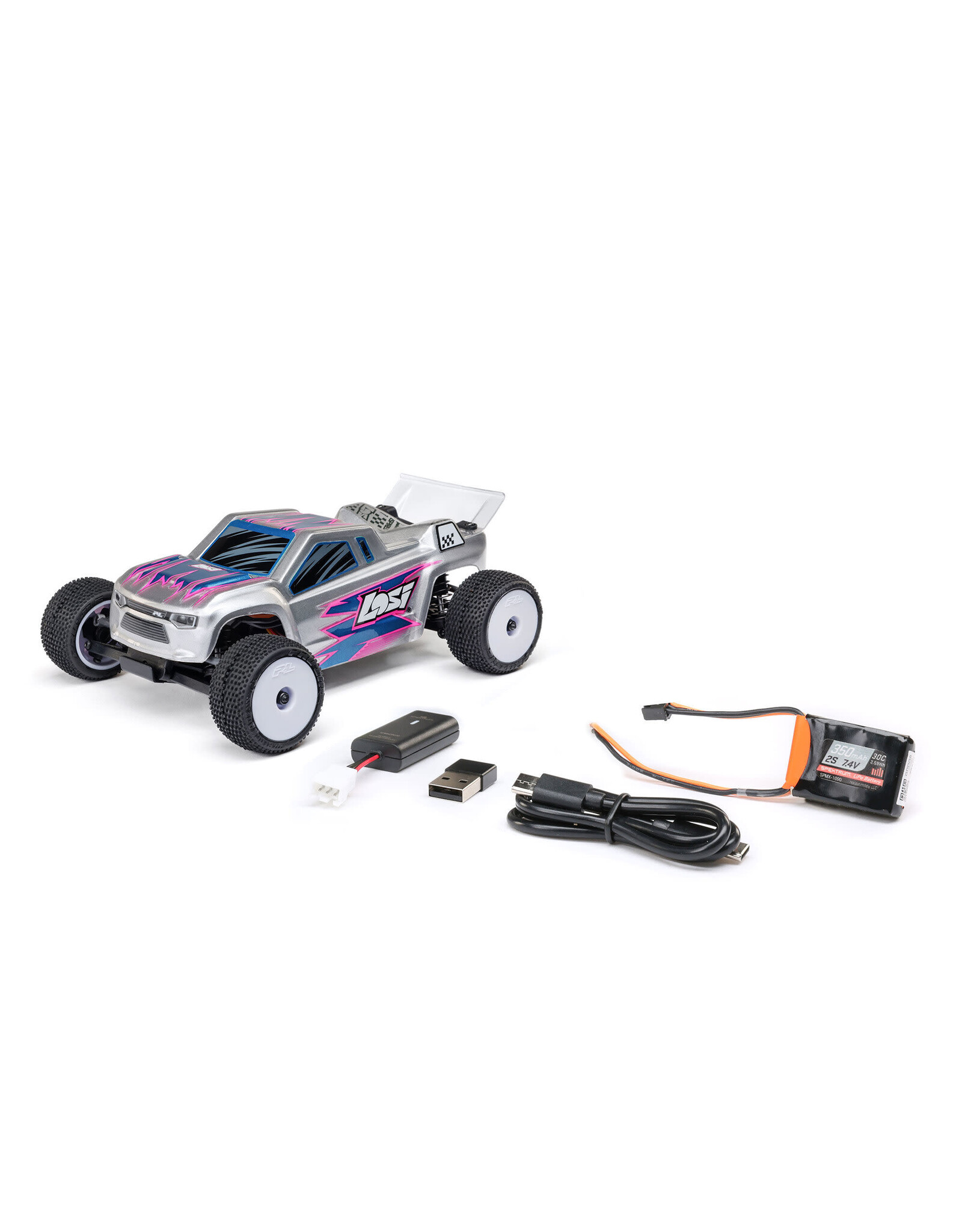 Losi Micro-T 1/28 2WD Silver RTR