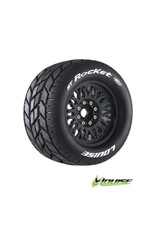 Louise R/C ST-Rocket 3.8" Removable Hex Black Whls 6.2" OD(2)
