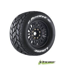Louise R/C ST-Rocket 3.8" Removable Hex Black Whls 6.2" OD(2)