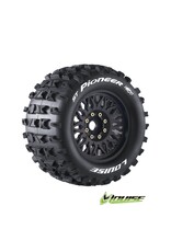 Louise R/C ST-Pioneer 3.8" Removable Hex Black Whls 6.4" OD(2)