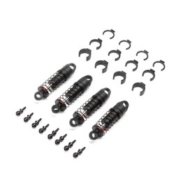 Axial Oil Shock Set 6mm, (.213 LBS/IN Red): SCX24 (4)