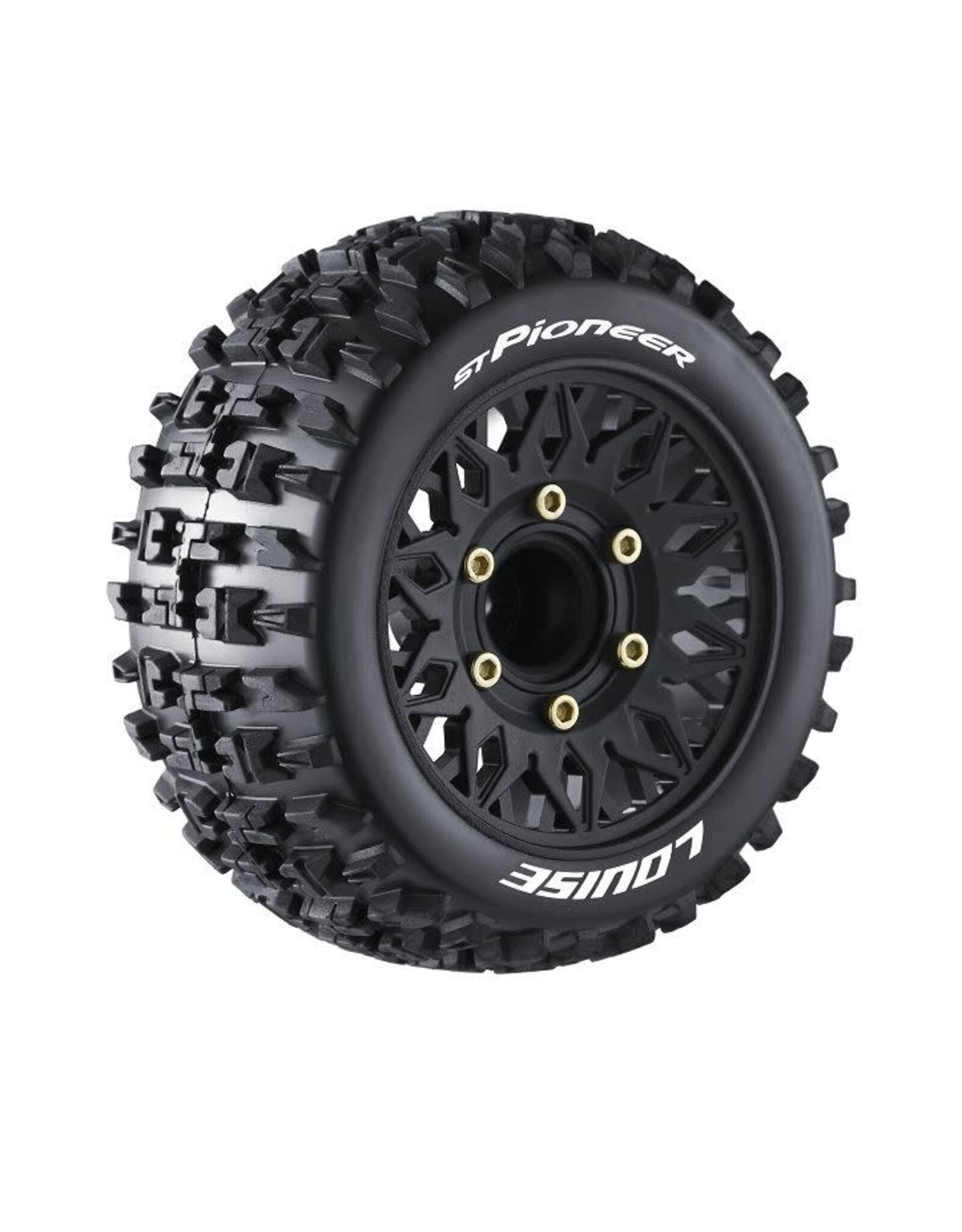 Louise R/C ST-Pioneer 2.8" Removable Hex Black Whls 4.0" OD(2)