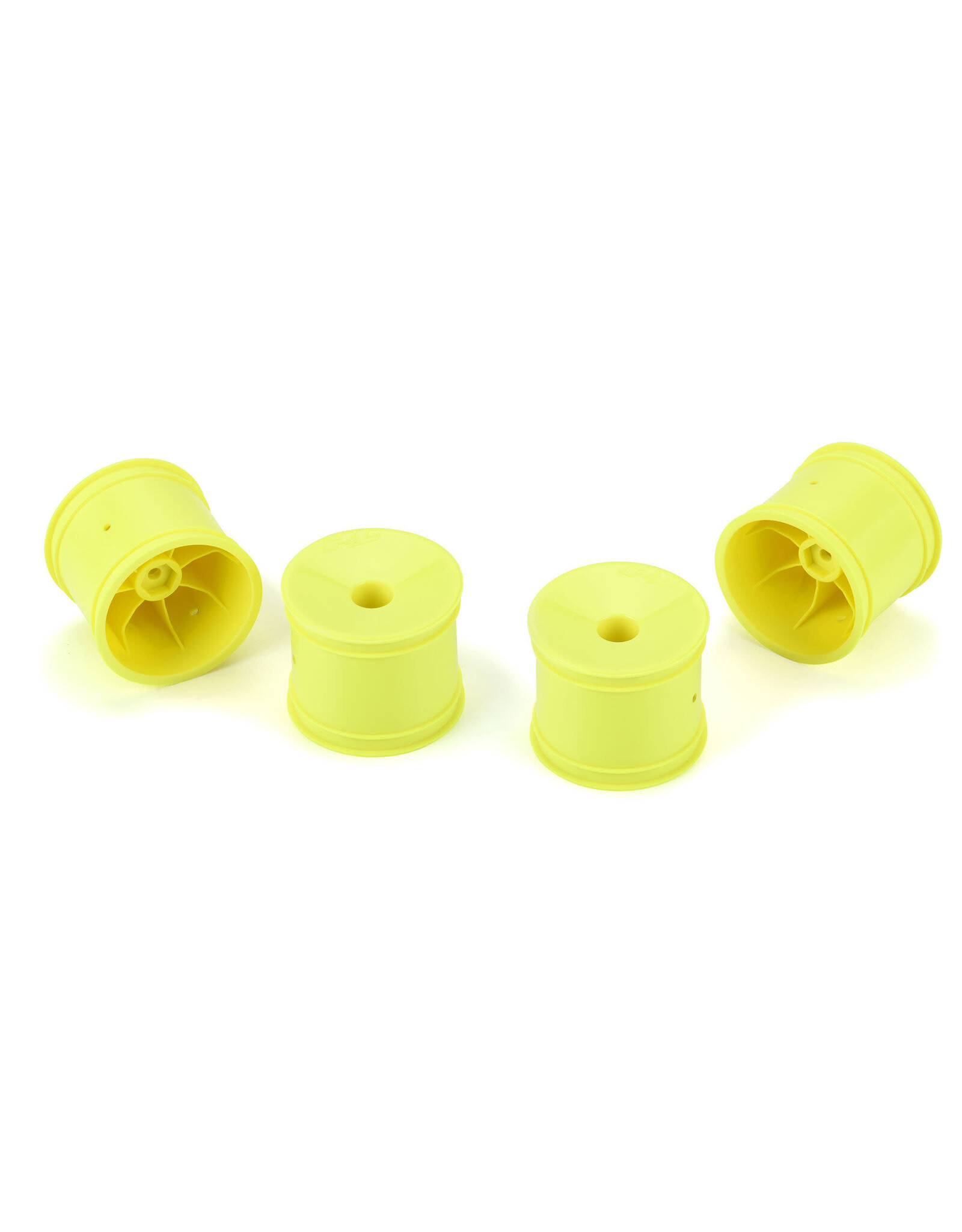 Pro-Line 1/10 Velocity F/R 2.2" 12mm Truck Wheels (4) Yellow: 22X-T & T6.4
