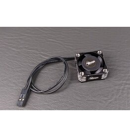 Tekin Fan 25x25x10 Hiflow Black/ Silver, 2pin 180mm
